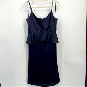Banana Republic Ruffle Cut Dress Size 12 Blue